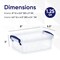 1 Qt Clear Plastic Storage Bin with Lid, Non-Toxic, BPA Free, Odor Free, Organizer Storage Box, Stackable Plastic Tote for Home, Garage, School, and Office, X-Small